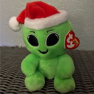 Ty Beanie Boos 2025 Comet The Christmas Holiday Alien Stuffed Animal plushie.6in